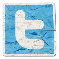 Twitter Logo Crumpled Paper