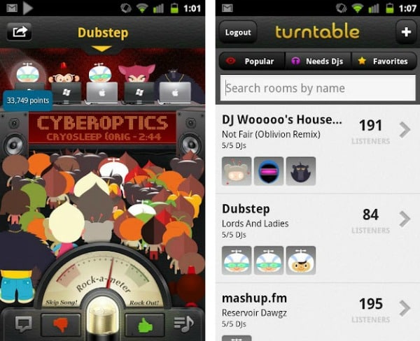 Turntable FM Android App - Social Music