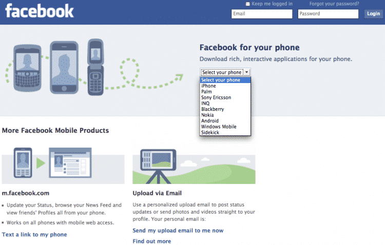 Facebook for mobile e1348248175631 Next Facebook Service Will Debut On Mobile [Rumor]