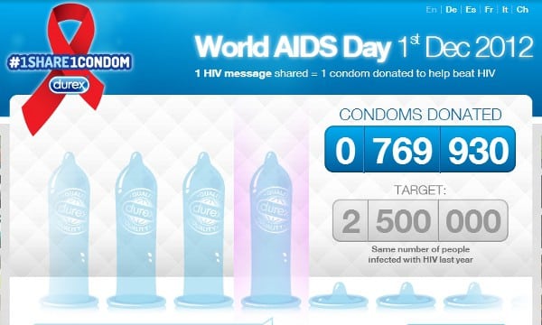 Durex #1Share1Condom Campaign To Donate 2.5 Million Condoms durex condom campaign Durex #1Share1Condom Campaign To Donate 2.5 Million Condoms