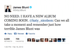 james blunt twitter burn