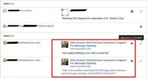 facebook outing gay users