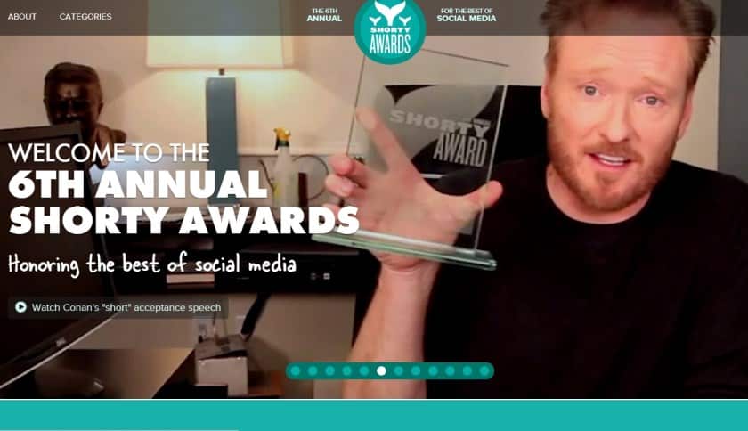 Featured image for Winners Of The 2014 Shorty Awards