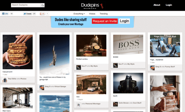 big Dudepins Dudepins Is Pinterest, But For Dudes