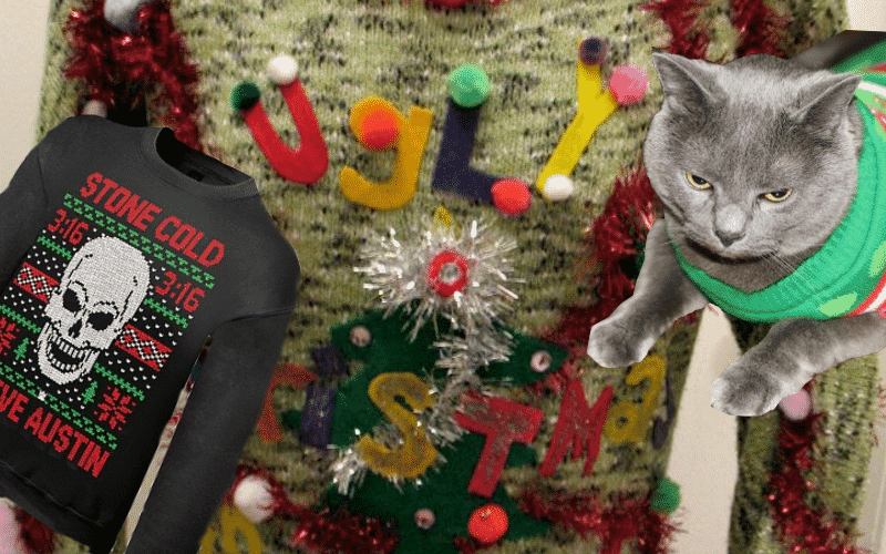 stone cold christmas sweater