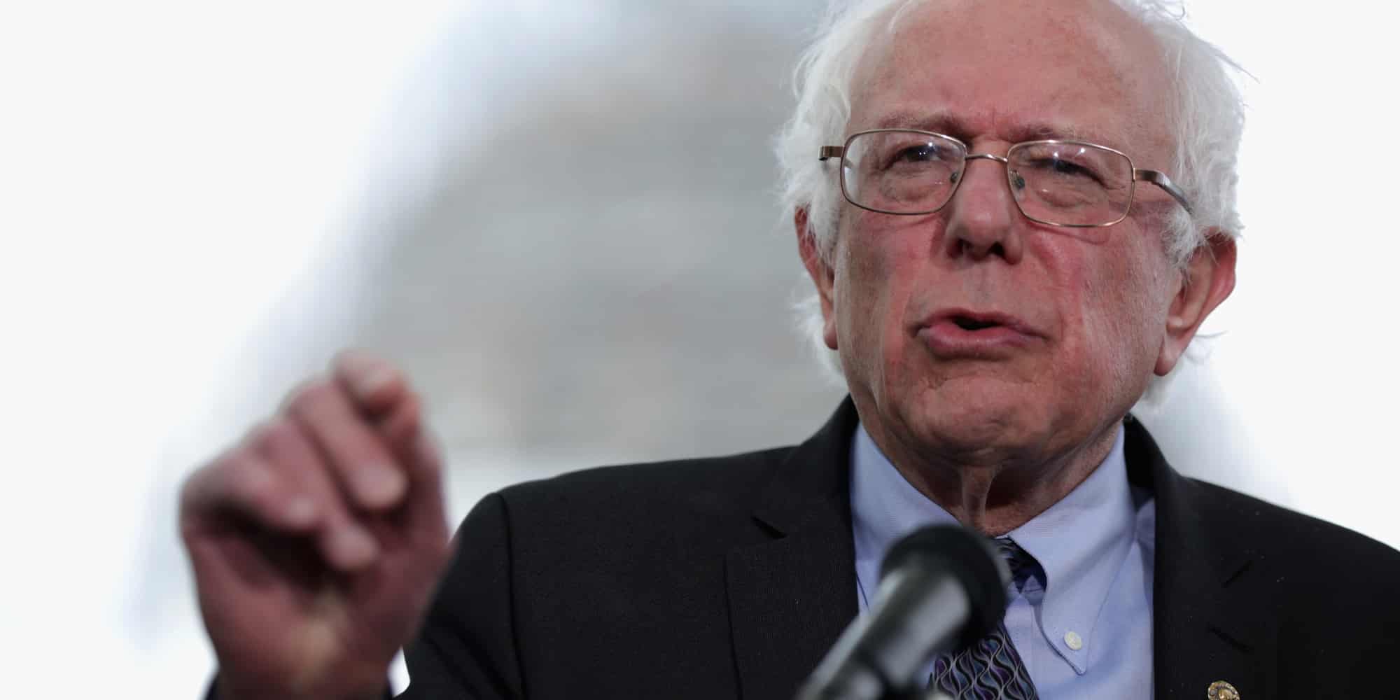 Bernie Sanders: 'After a lot of thought, I voted for me.'