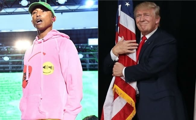 Featured image for Pharrell Tells Trump: “Lay Off All The ‘Happy’ Stuff, Ight”