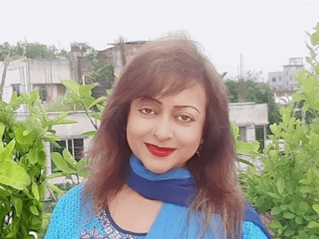 Anjana Sultana in Blue