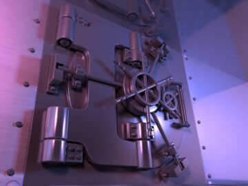safe, vault, steel door