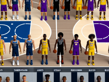 timberwolves vs lakers match player stats
