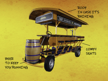 Berlin beer bike