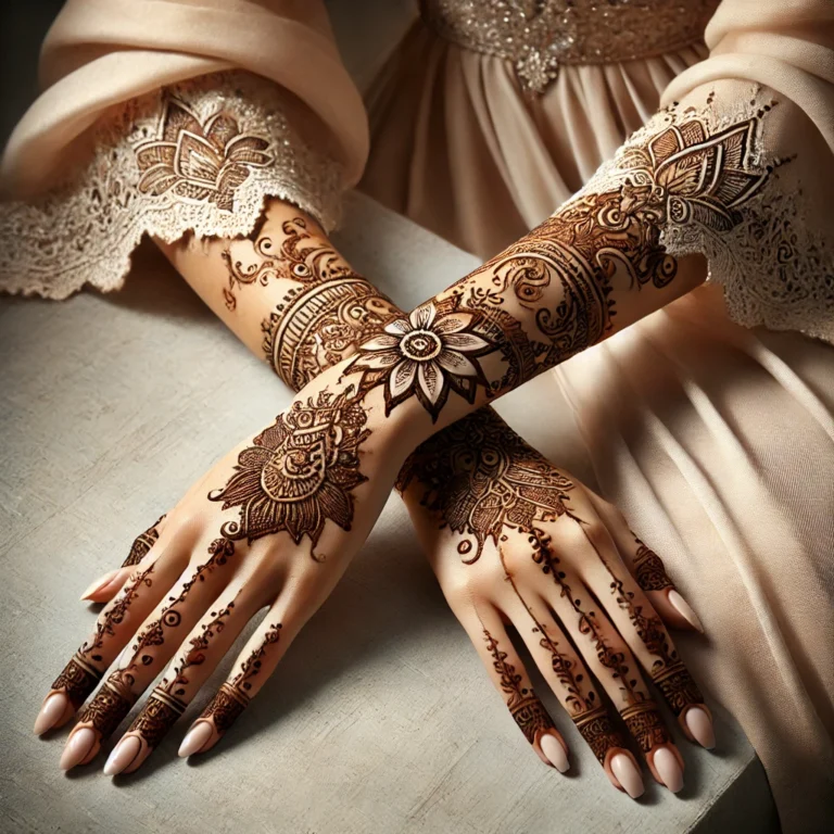 Stylish Full Hand Mehndi Design