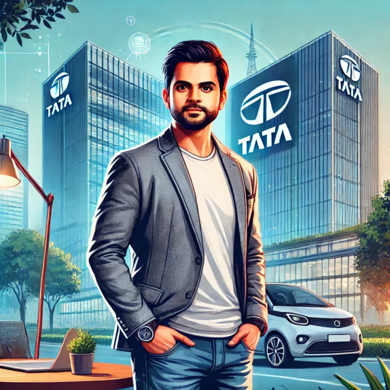 Man at front of TATA